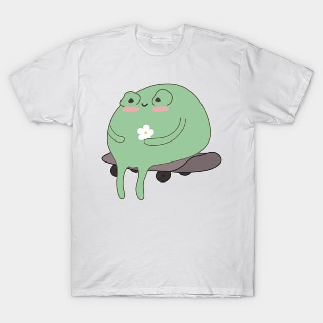 Skateboarding Frog T-Shirt by gogo-jr
